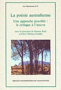 Couverture : La poésie australienne – Une approche possible : le critique à l’œuvre